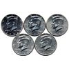 Image 1 : 5ea KENNDY HALF DOLLARS-BU