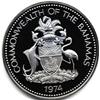 Image 1 : 1974 $5 SILVER PROOF BAHAMAS-CHOICE DCAM-OVER 1oz of SILVER