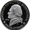Image 1 : 1976 SILVER THOMAS JEFFERSON AMERICAN REVOLUTION BI-CENTENNIAL MEDAL-PROOF