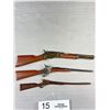 Image 4 : Lot of 7 Vintage Toy Rifles, 6 Rifles Measure 7-8" 1 Sma;;er