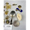 Image 5 : Vintage Collectible Lot of Pins, Spoons, Tokens Etc