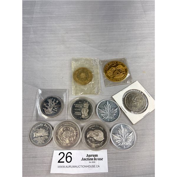 Nice Lot of Native Tokens and Other Canadian Tokens