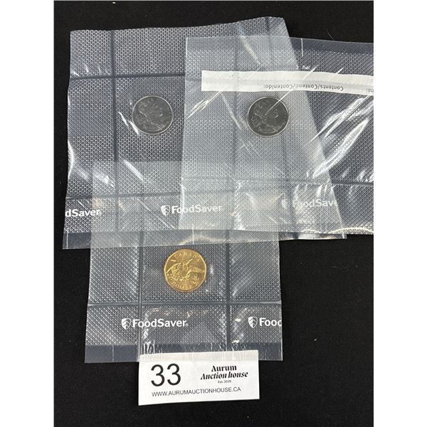 Collectible Lot of Mint Canadian 50 Cent Pieces and Loonie