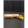 Image 2 : Shell Tanker Truck and Trailor by Majorete 1/60th Scale in Old Cloth Liquor Bag