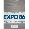 Image 2 : Expo 86 Souvenier License Plate