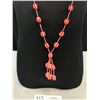 Image 2 : Antique Candy Cane Glass Microbead Necklaceke Very Cool! Quality