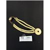 Image 3 : Antique Ivory? Necklace On Gold Chain Quality! Solid