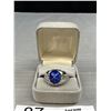 Image 5 : Vintage Mens Star Sapphire White Gold Ring Solid Heavy!