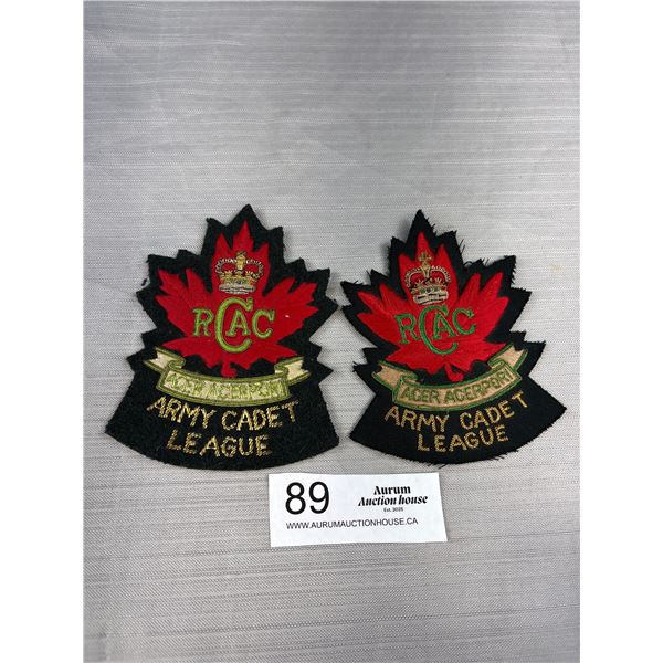 Pair of Royal Canadian Army Cadets Cloth Patches