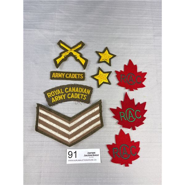 Nice Lot of Vintage Royal Canadian Army Cadets Cloth Patches