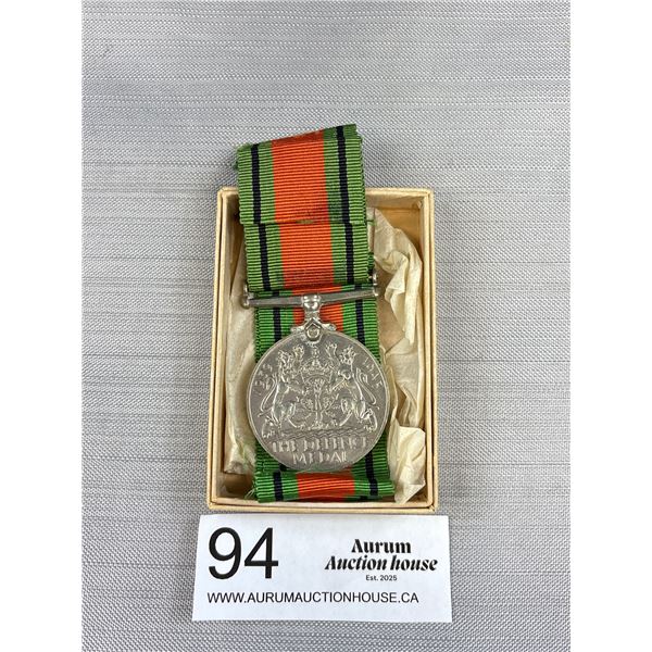 WW2 Defense Medal w/ Ribbons and Original Box