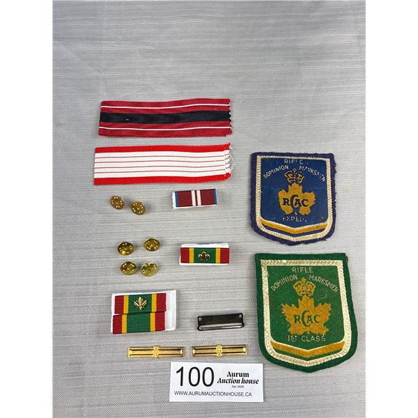 Lot of Vintage Military Patches, Ribbons, Etc