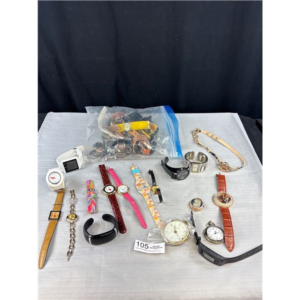 Large Ziploc Bag Full of Watches As Found