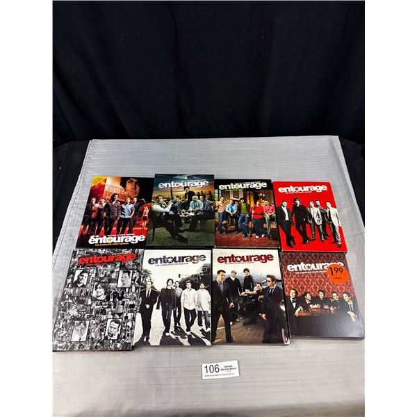 Lot of  8 Entourage DVDs Seasons 1-8