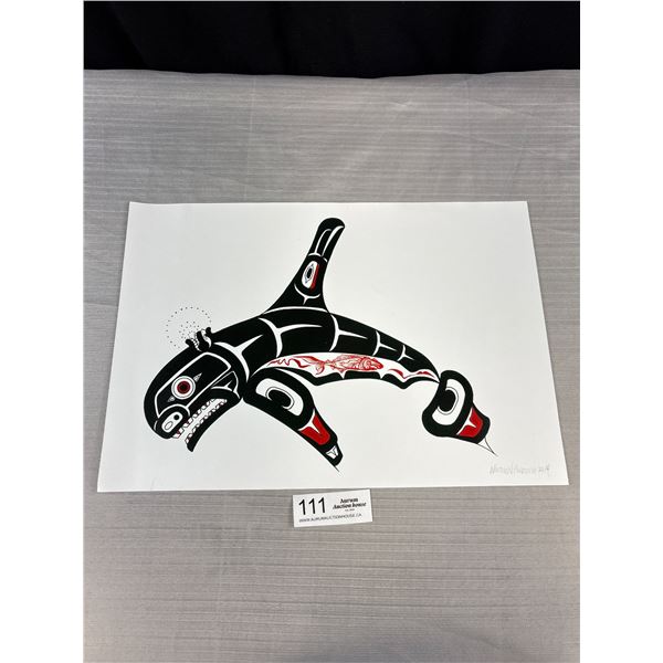 15" x 11" West Coast Native Print By Nathan Parish 2014