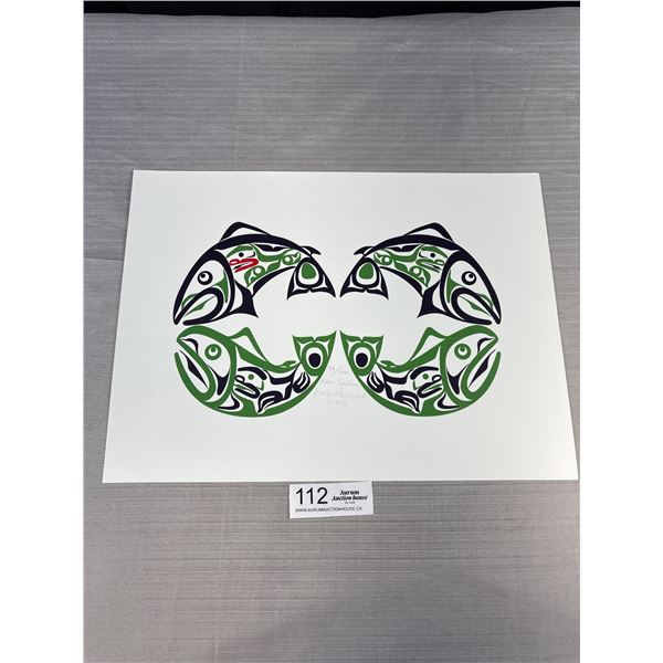 15" x 11" West Coast Native Print By Eric parwell 2013 - 40/160