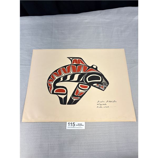 16" x 12" West Coast Native Print By Gordan Gladstone - 96/150