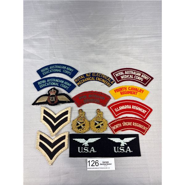 WWII British Military Badges 14 in Total