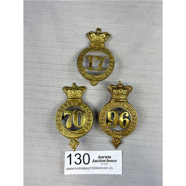 Lot of 3 Vintage Military Badges