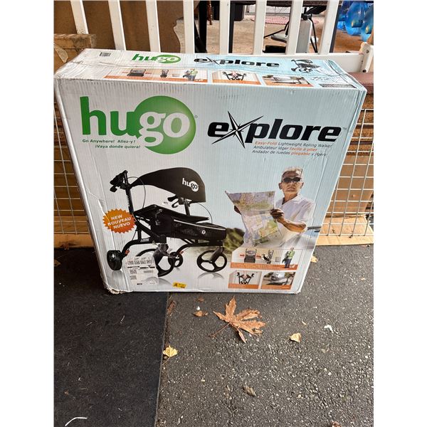 New in Box Hugo Easy Fold Lightweight Rolling Walker