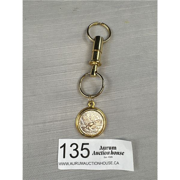 177G 2 Gr Fine Silver 999 Coin Key Chain