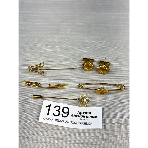 Antique Gold Jewelry Lot Very Nice!