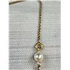 Image 4 : Antique Alaska Diamond Necklace Charm Marked 1/20 12k Gold