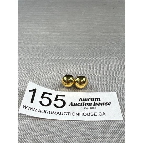 Vintage Gold Stud Earrings