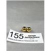 Image 1 : Vintage Gold Stud Earrings