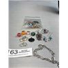 Image 8 : Large Lot 175 Grams of Jewelry Marked 925 - Passed Magnet Test - Failed Acid Test