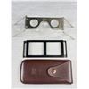 Image 3 : Antique Carl Zeiss Aerotopograph Stereoscopic Viewer With Picture Holder, Leather Case & Original In