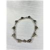 Image 3 : 950 Silver Vintage Lapis Lazuli Bracelet - 7.75" - Solid Links