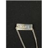 Image 3 : 925 Sterling Silver Quality Medical Alert Bracelet For Peanut - Good Clasp Curb Link Chain - Adjusta