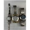 Image 6 : Lot Of Manual Watches For Parts Or Repair - Perfex 17 Jewel Incabloc Marked 10 Microns Band Marked 1