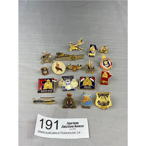 Lot of 17 Vintage RCMP Pins