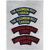 Image 2 : Nice Lot of Vintage Canadian Military Cloth Shoulder Patches