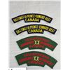 Image 2 : Nice Lot of Vintage Canadian Military Cloth Shoulder Patches