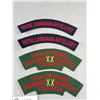 Image 2 : Nice Lot of Vintage Canadian Military Cloth Shoulder Patches