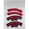 Image 4 : Nice Lot of Vintage Canadian Military Cloth Shoulder Patches