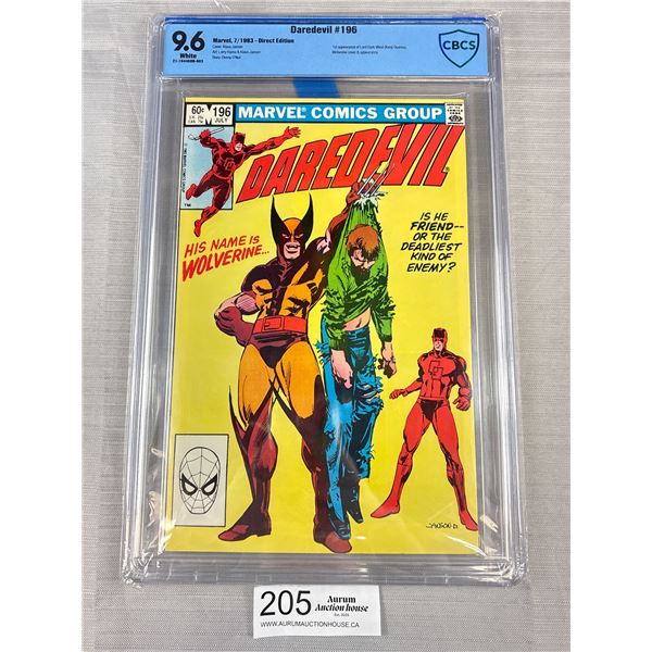 Graded 9.6 DareDevil  #196 Comic