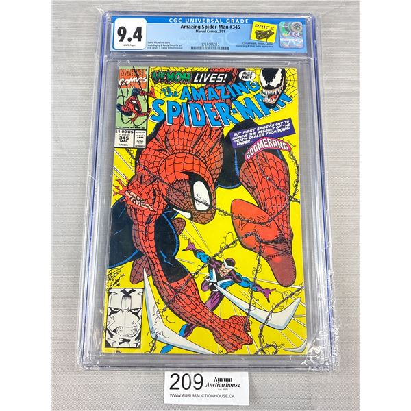 Graded 9.4 Amazing Spiderman #345 Comic