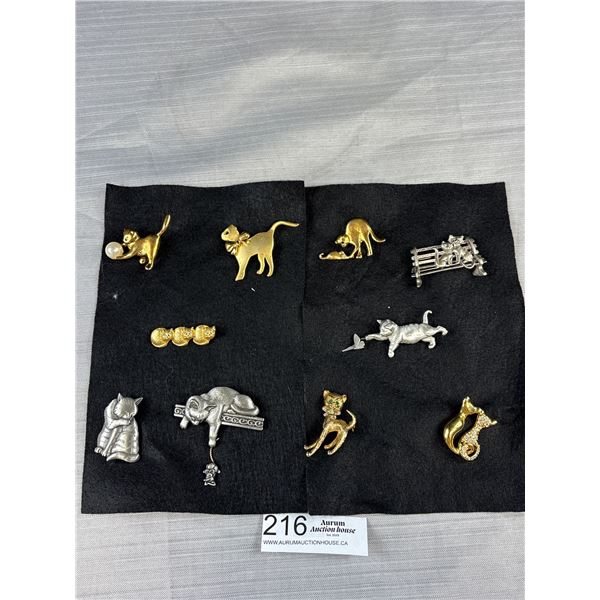 Very Nice Lot of Cat Brooches