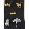 Image 2 : Very Nice Lot of Cat Brooches