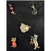 Image 2 : Very Nice Lot of Cat Brooches