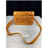 Image 4 : Very Nice Hand Tooled Mexican Leather Clutch Purse with Floral Design Like New