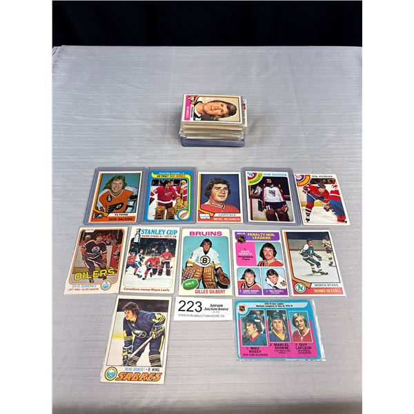 Lot of 80 1970s OPC Hockey Cards Many Stars, Hof Teams
