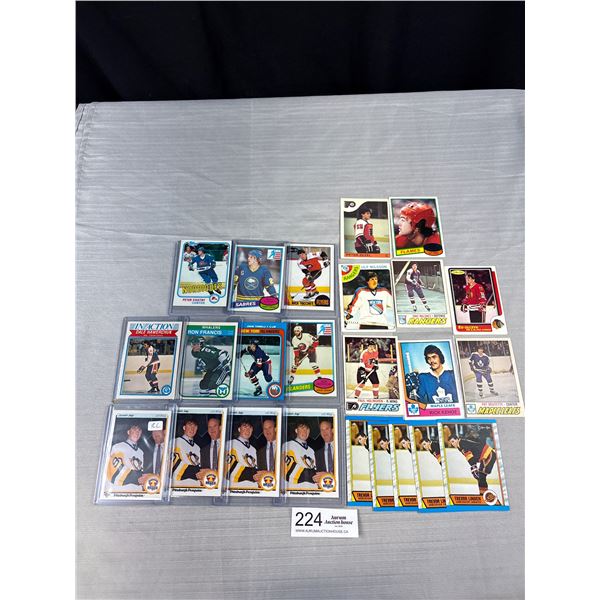 Lot of 24 NHL Rookie Cards - Many From 80's