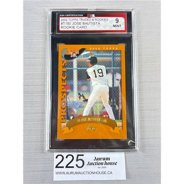 2002 #Tiso Jose Bautista Toronto BlueJays Rookie Card KSA - 9