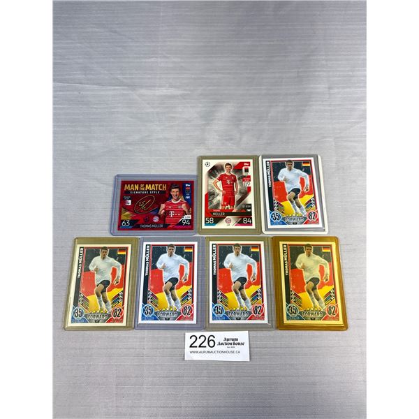 Lot of 7 Match Attax 2012 Euro Champs Germany - Thomas Muller Vancouver Whitecaps Includes "Man of T