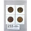 Image 1 : Lot of 4 1912 British Large Pennies